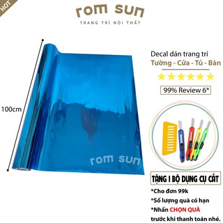 Khổ 100cm | Decal dán kính phản quang💓ĐÀI LOAN💓Giấy dán kính phản quang giảm nắng phòng khách/phòng ngủ/văn phòng