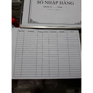 [MUA 5 TẶNG 1] SỔ NHẬP HÀNG
