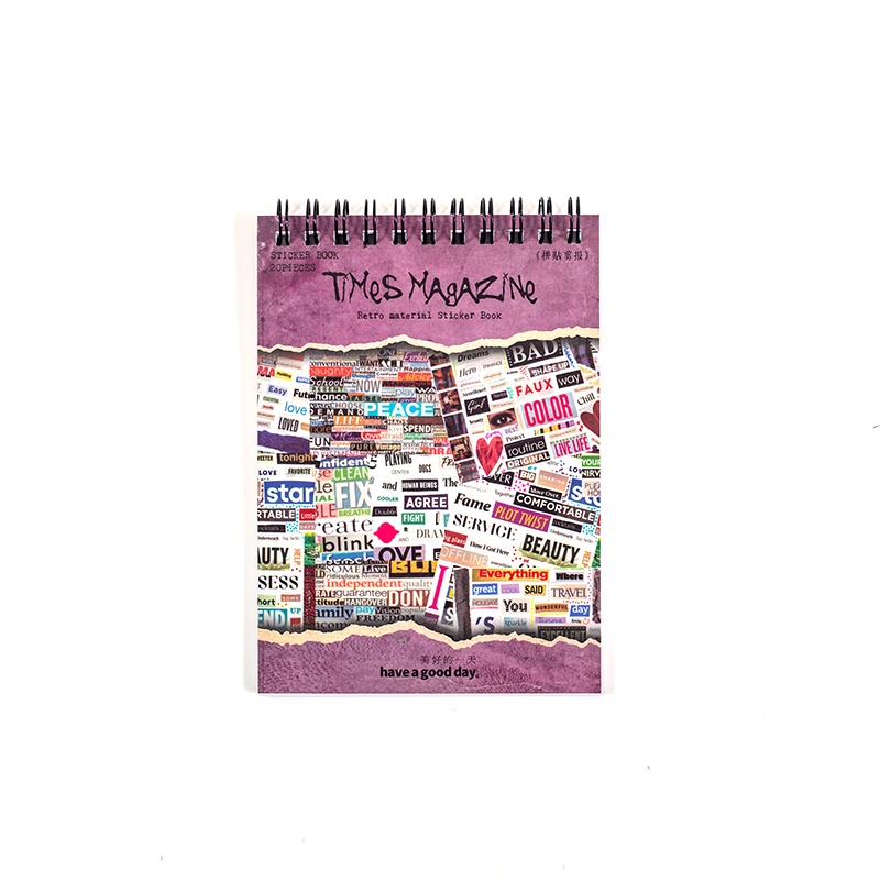 Bộ 20 Miếng Dán Trang Trí Sổ Tay/ Album Ảnh Kiểu Vintage DIY Sáng Tạo DIY