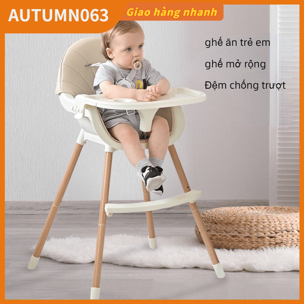 Ghế ăn cho bé Đa chức năng có thể gập lại chống thấm nước Di động lớn một lớp Tấm đơn cao mới biết đi Autumn063
