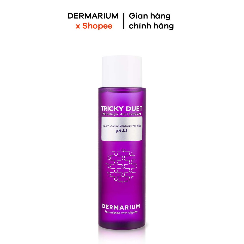 [Mã COSDAY - 50k đơn 250k] Dermarium Tricky Duet - 2% Salicylic Acid tẩy da chết lỗ chân lông 150ml