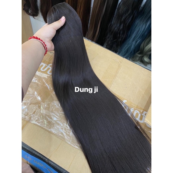 KU11 tóc giả kẹp u thẳng dài siêu đẹp
