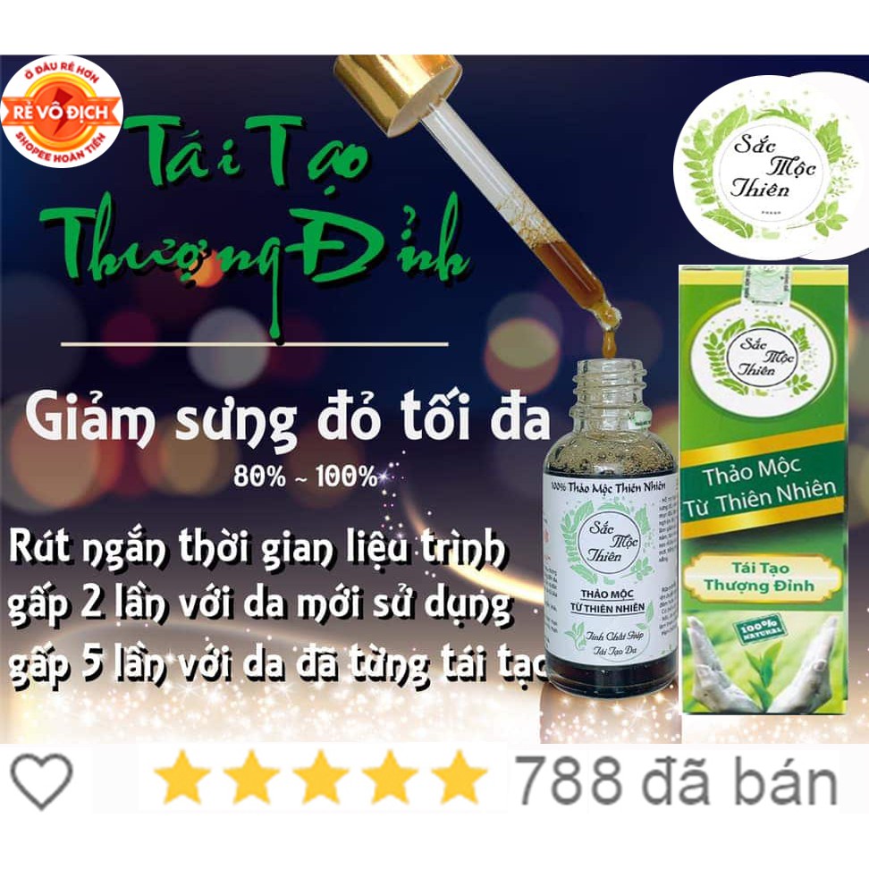 [Shop Chính] Tái Tạo Thượng Đỉnh Sắc Mộc Thiên 30ml loại bỏ mụn rỗ nám