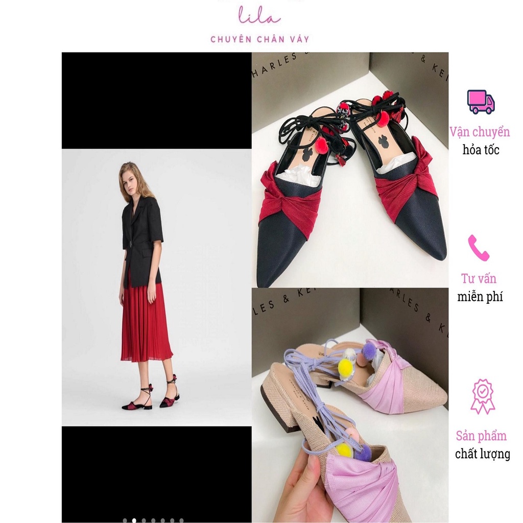 Giày Disney by charles keith dây buộc chéo đi chơi sành điệu