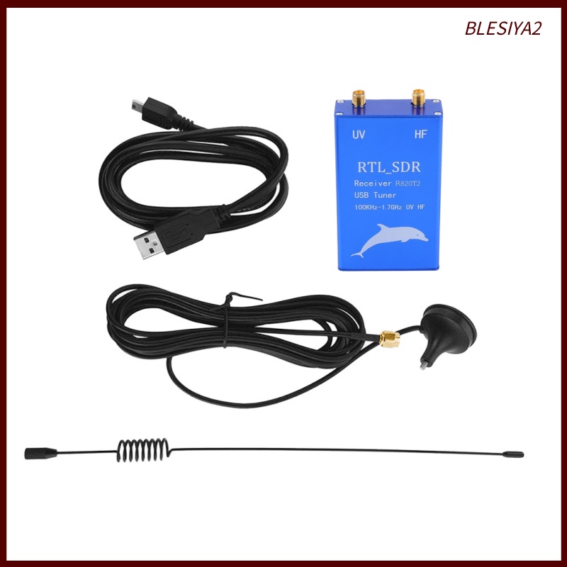 Ăng Ten Thu Sóng Cổng USB RTL2832U + R820T2 0.1MHz-1.7GHz UHF VHF HF RTL-SDR