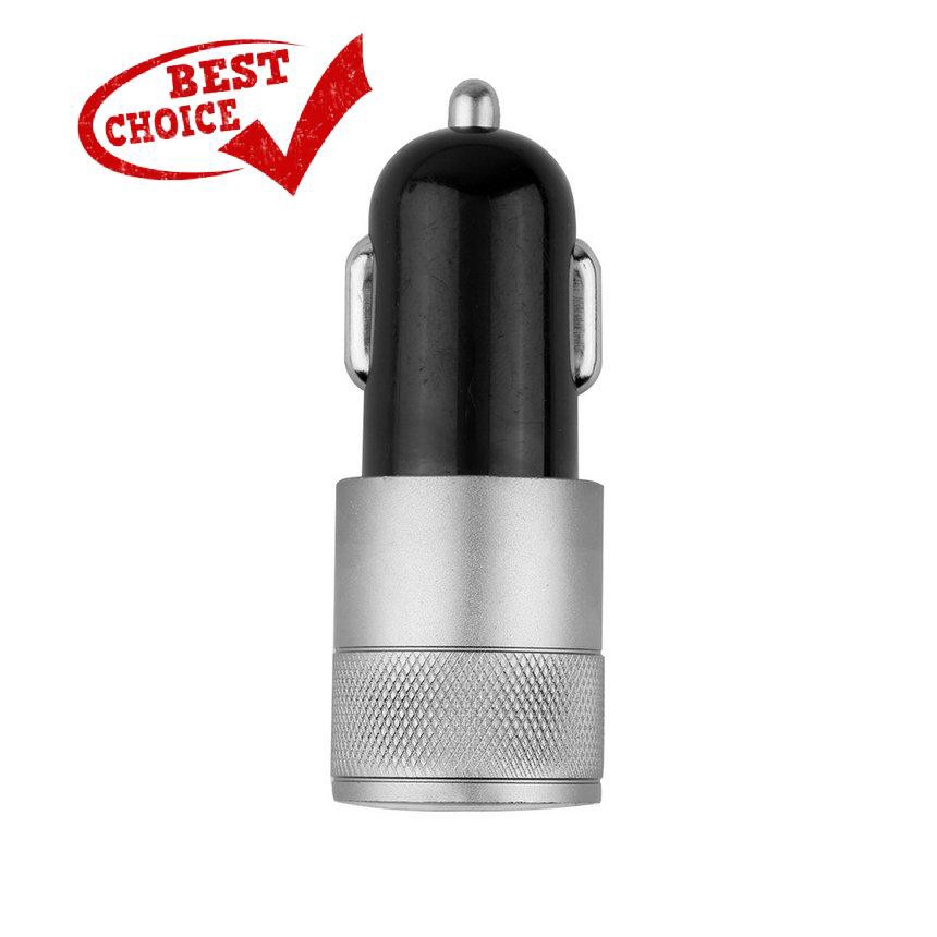 ❖【416】 DC12-24V 2.1A 1.0A Nhôm Bộ điều hợp sạc ô tô đa năng USB cổng kép