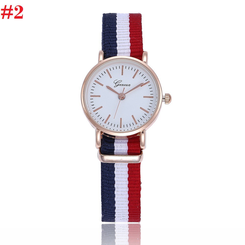 Đồng hồ thời trang nữ dây vải nato Geneva PKHRGE059