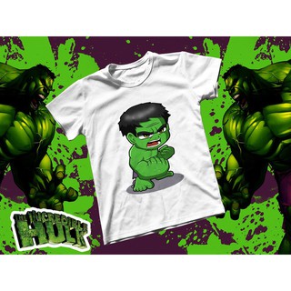 Áo thun Cotton Unisex - Movie - Hulk - Người khổng lồ xanh chibi