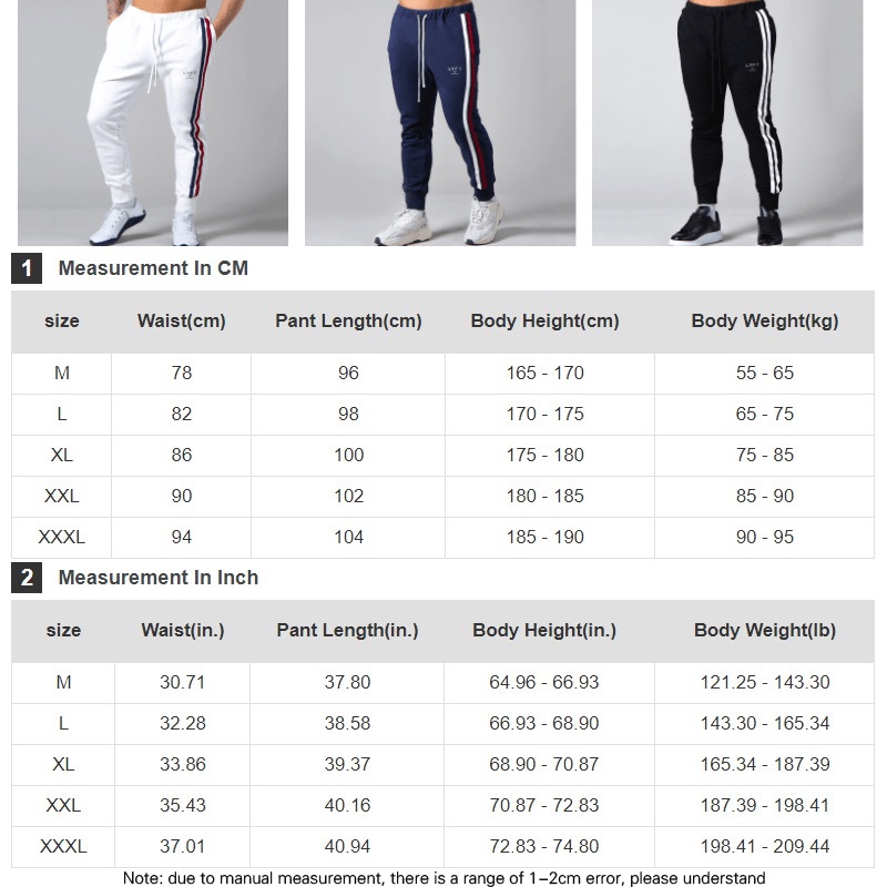 Quần Cotton Thể Thao Kẻ Sọc Cho Nam Size M-3XL