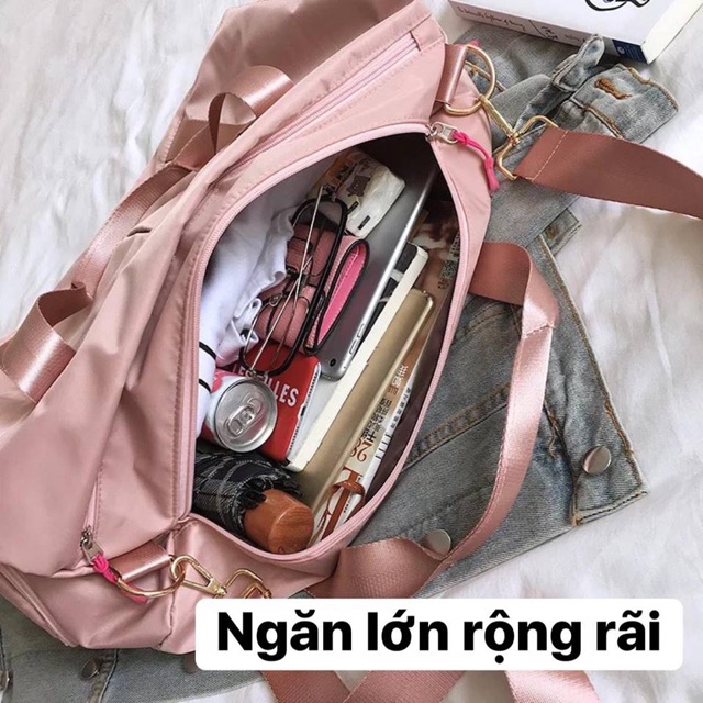 Túi Du Lịch 🔥FREESHIP🔥Đựng Đồ Cá Nhân PINK Size Lớn Có Ngăn Để Giày DL04