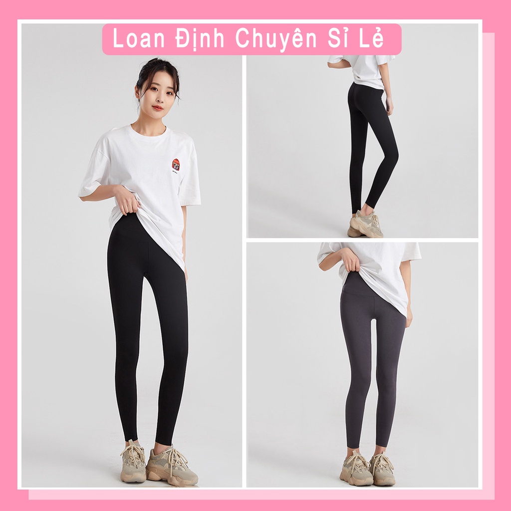 Quần legging nữ nâng mông quần legging nữ lửng Loan Định