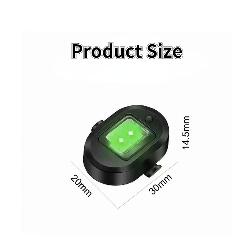 Đèn Nhấp Nháy Cảnh Báo Ban Đêm 7 Màu Sắc Gắn Xe Máy Bay Điều Khiển Từ Xa