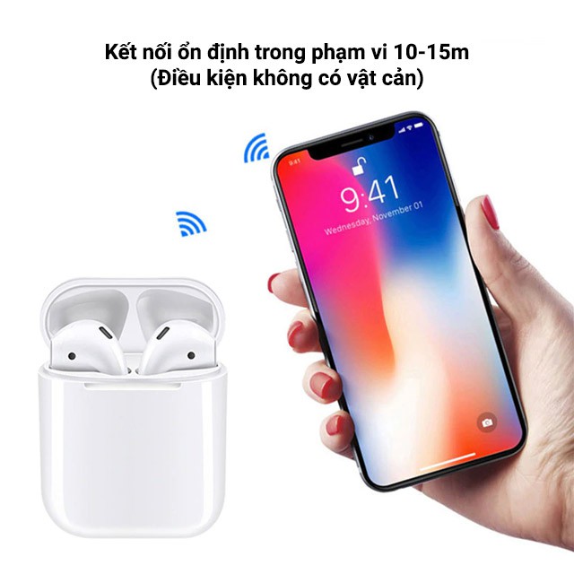 Airpods i11s V5.0 Phiên Bản Mới Nhất kết nối BLUETOOTH Cảm Ứng thời thượng