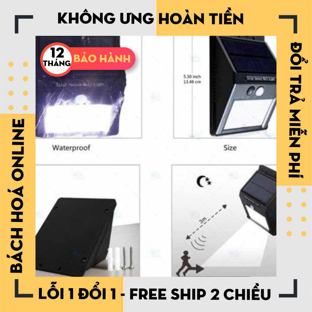 [Hàng Loại 1] Đèn Led Treo Tường Cảm Biến Ever Bright Tiết Kiệm Điện Chống Thấm Nước