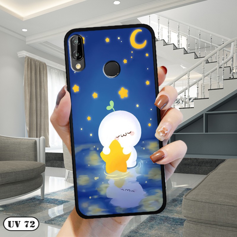 Ốp lưng Huawei NOVA 3e/P20 Lite - lưng nhám viền dẻo  ngộ nghinh