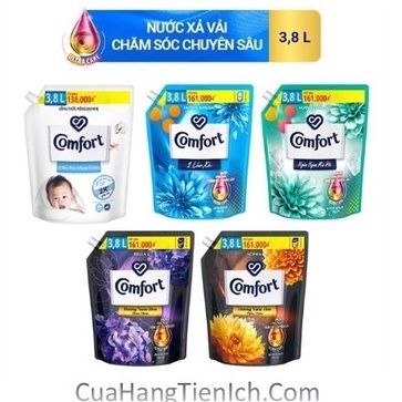 XẢ VẢI COMFORT CHĂM SÓC CHUYÊN SÂU TÚI 3.8L