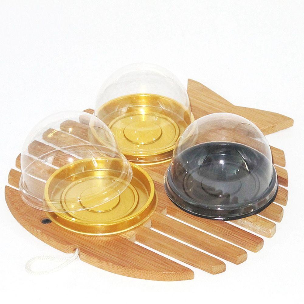 Bộ 50 Hộp Nhựa Đựng Bánh Trung Thu / Muffin / Bánh Cưới Tiện Dụng