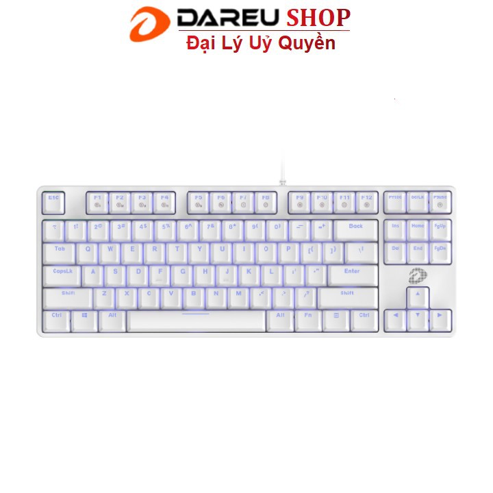 Bàn phím cơ Gaming Dareu EK87 Trắng White ( Blue / Brown / Red Switch )