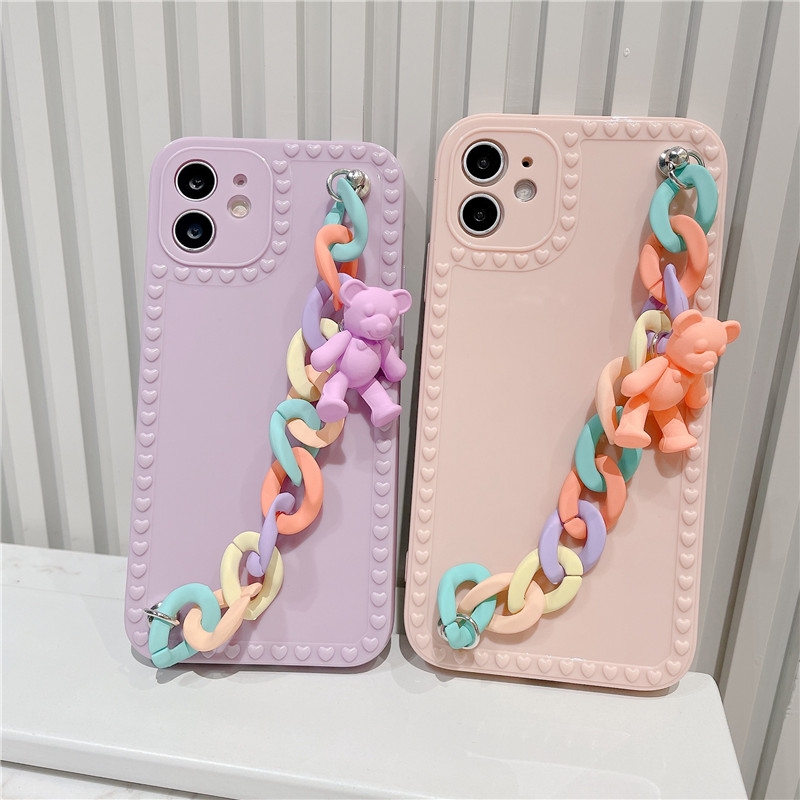 Ốp Lưng Chống Rơi Hình Gấu Đáng Yêu Cho Iphone 12 Pro Max Mini 11 6 6s 7 8 Se 2020 Plus X Xs Xr Xsmax 6 + 6s + 7 + 8 + 6p 7p 8p 11p 12p | BigBuy360 - bigbuy360.vn