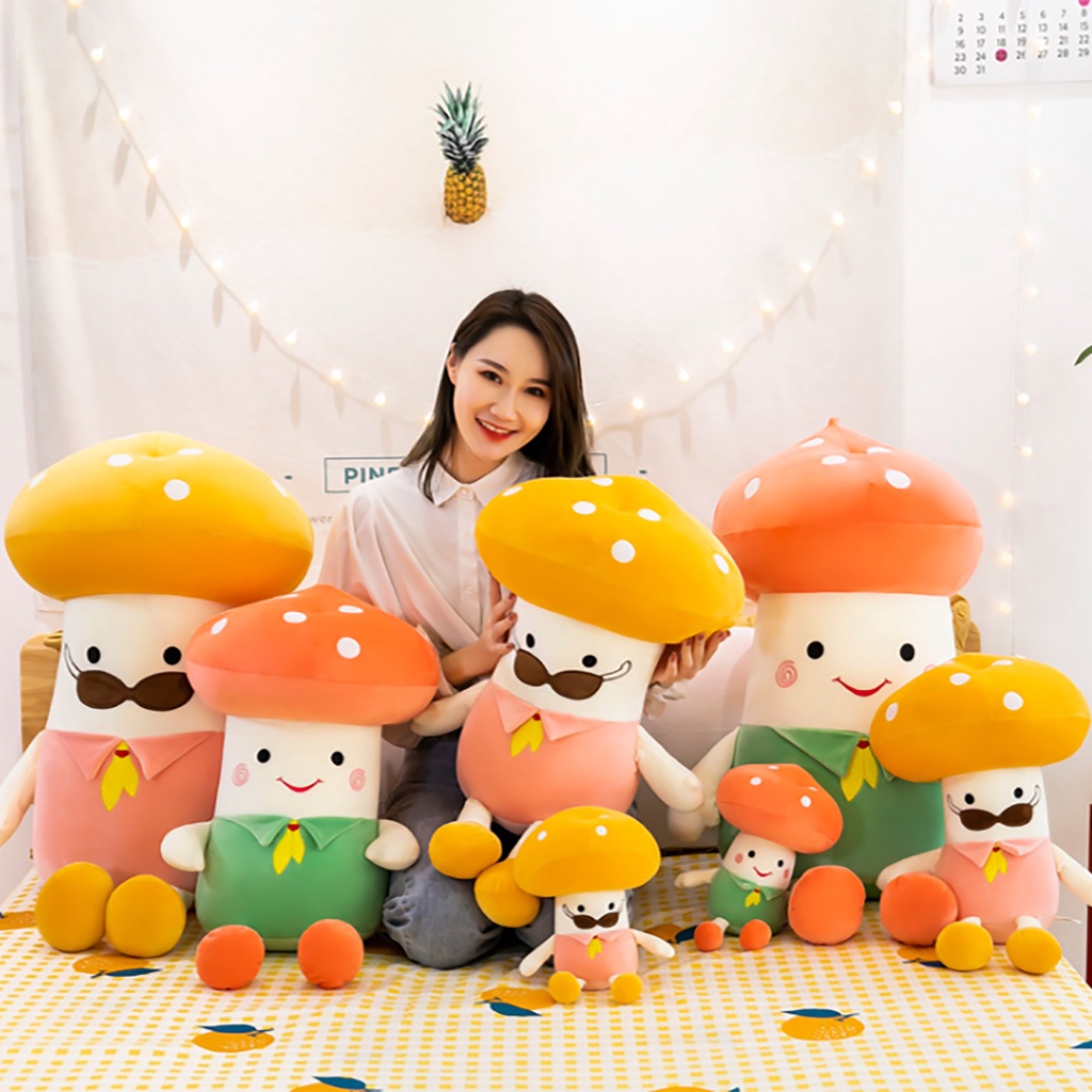 Gối ôm hình cây nấm dễ thương mềm mại nhẹ nhàng thân thiện với làn da
