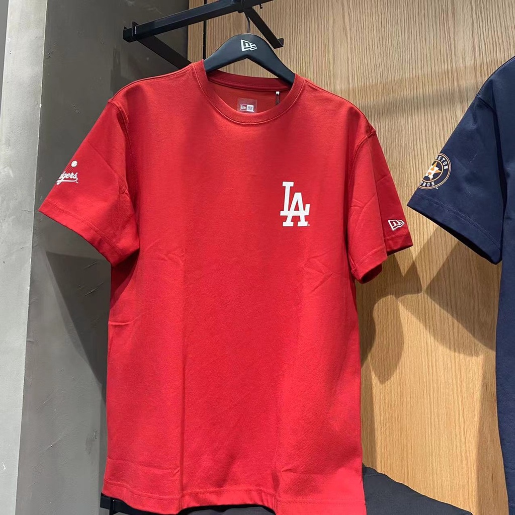 Áo Thun Tay Ngắn In logo Newera Newera MLB city Dáng Rộng Nhiều Màu Thời Trang Cho Nam Và Nữ