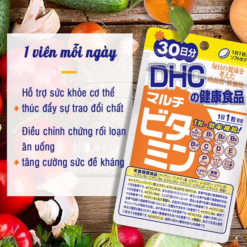 Viên uống DHC Nhật Bản Multi Vitamin Tổng Hợp 30 Ngày và 90 Ngày
