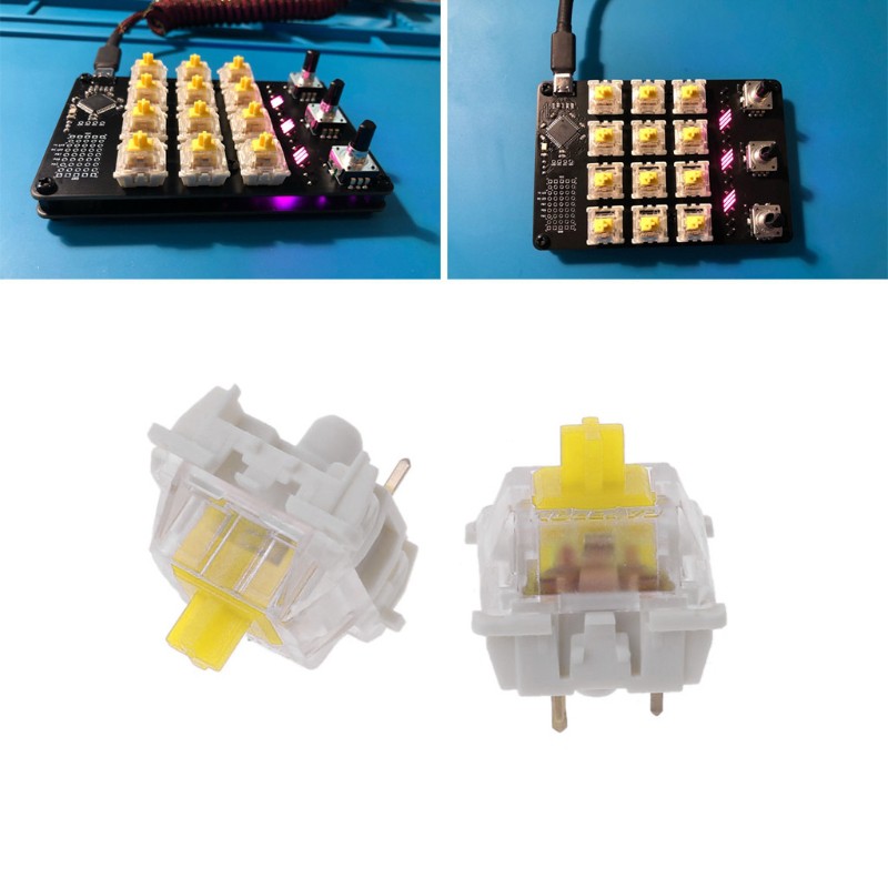 Set 10 Công Tắc Đèn Led 3 Pin Smd Gk61 Gk64 Gh60