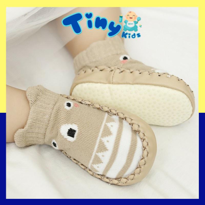 (Ảnh Thật) Giày Tập Đi Bé Trai Bé Gái Chống Trượt Hình Thú Chống Trơn Cực Tốt - Tiny Kids