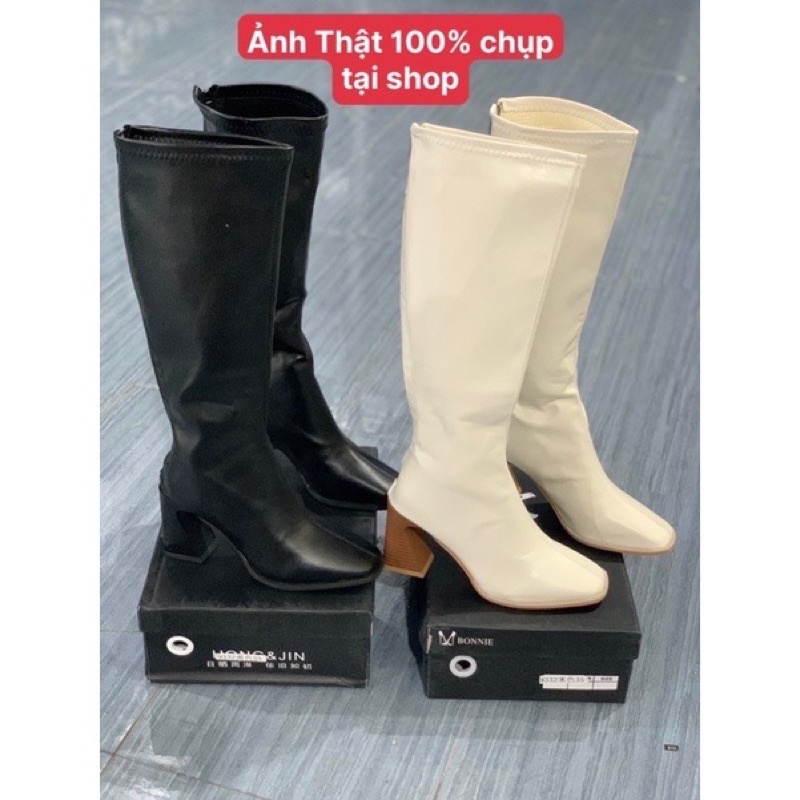 (<Video ảnh thật )) Bốt nữ Surri Boots 7 phân cao cổ đùi da mềm khoá giữa độc lạ cá tính | BigBuy360 - bigbuy360.vn
