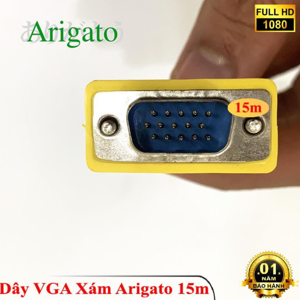 Dây VGA 15m Xám Arigato ARIGATO ĐẢM BẢO CHẤT LƯỢNG | BigBuy360 - bigbuy360.vn