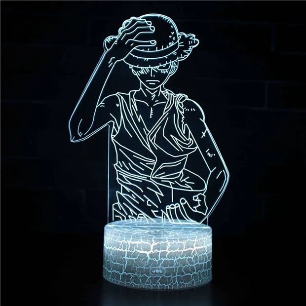 Đèn Ngủ LED Để Bàn Hình Nhân Vật Luffy Zoro Trong Phim Hoạt Hình One Piece Kèm Điều Khiển Từ Xa