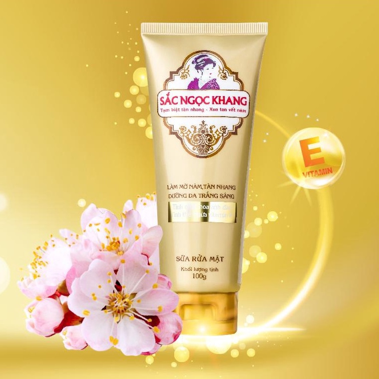Sữa Rửa Mặt Sắc Ngọc Khang  - Làm Mờ Nám, Tàn Nhang, Dưỡng Da Trắng Sáng