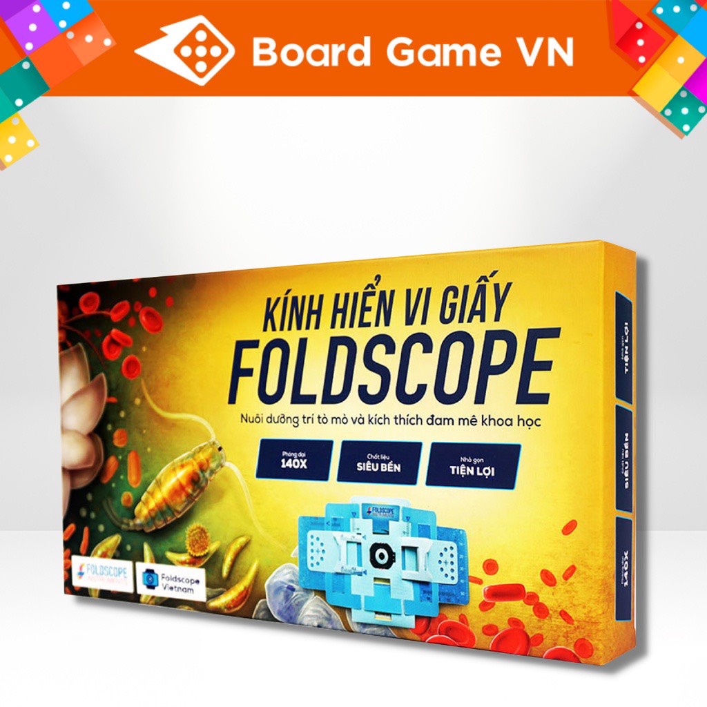 Kính hiển vi bằng giấy Foldscope - khám phá vi thế giới kỳ diệu(không vỏ hộp)