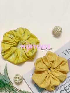 Đồ cột tóc - Scrunchies - A14,15 vàng