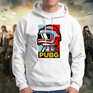Áo hoodie trắng unisex pubg mobile cực đẹp