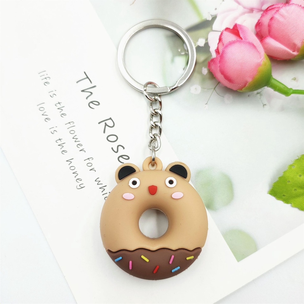 Móc khóa chiếc bánh vòng tròn xinh xắn