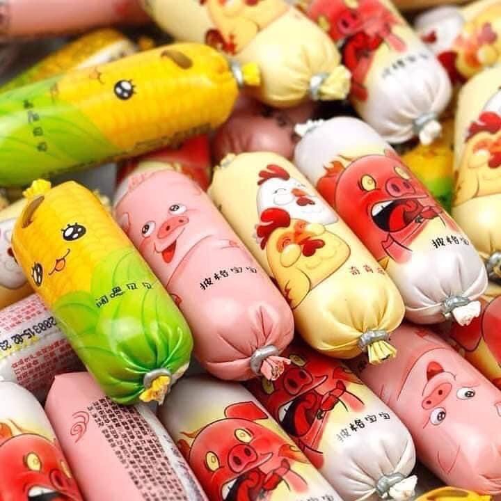 XÚC XÍCH ĂN LIỀN 4 VỊ (Heo,Gà,Ngô,Heo Cay) - Mèo Ăn Vặt