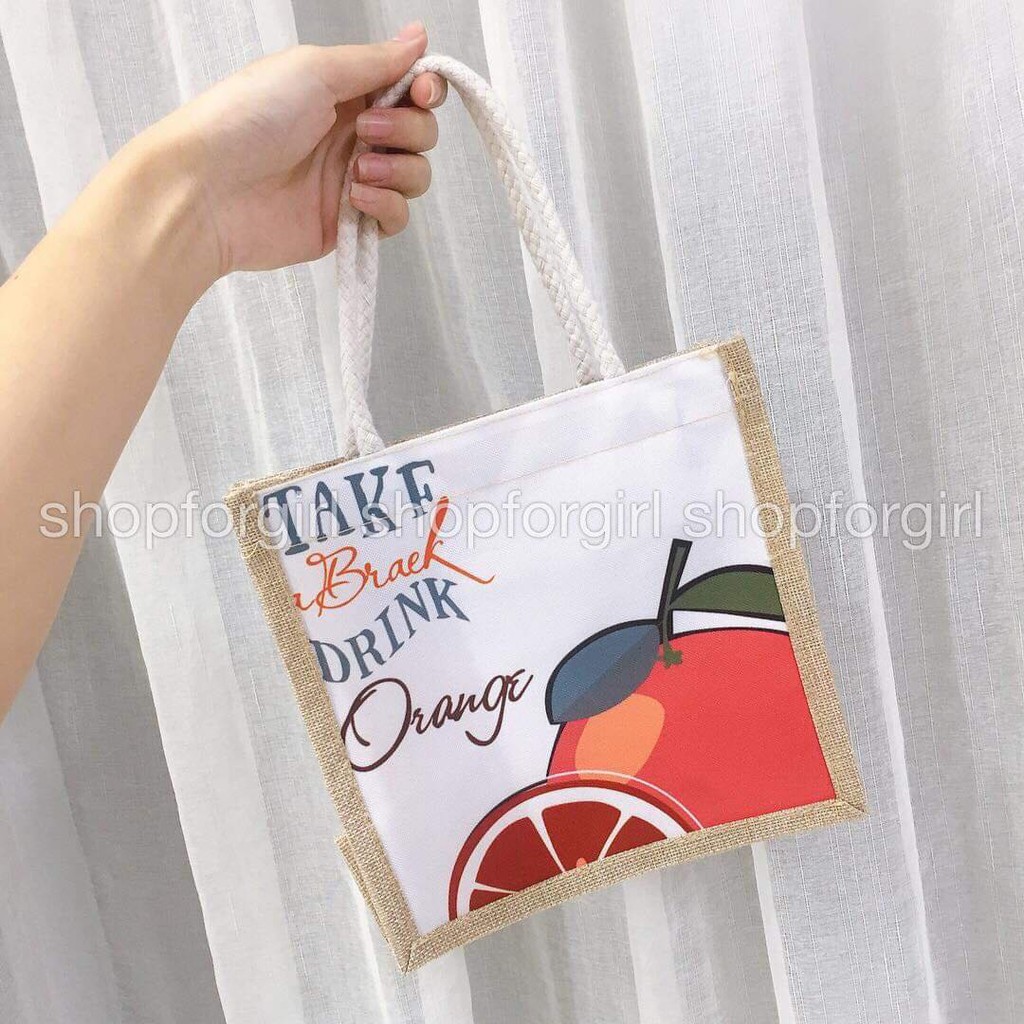 Túi cói mini 6 mẫu size 21 x 21cm | BigBuy360 - bigbuy360.vn