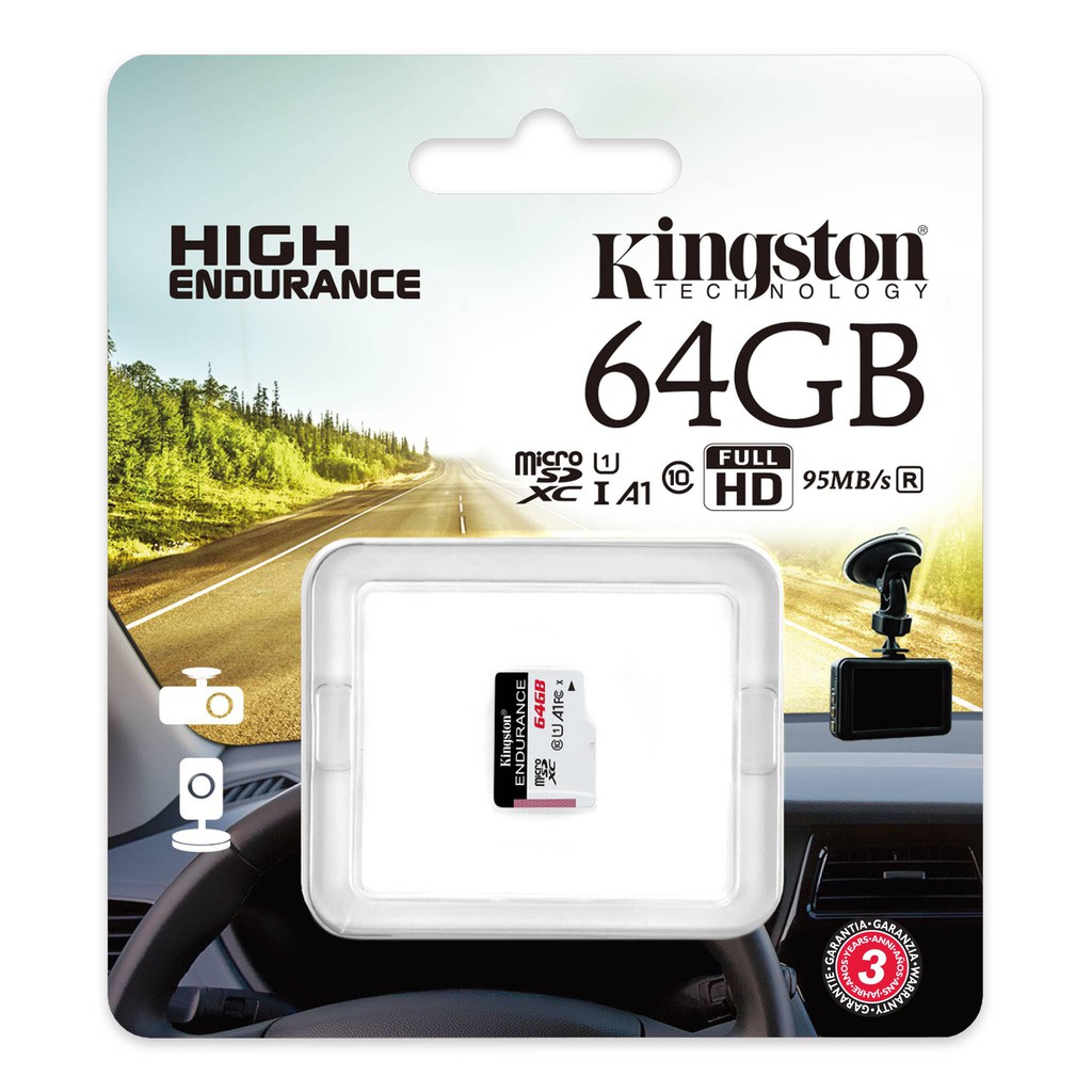 Thẻ nhớ Kingston microSD độ bền cao cho Camera bảo vệ, Camera Hành trình và Body Cam