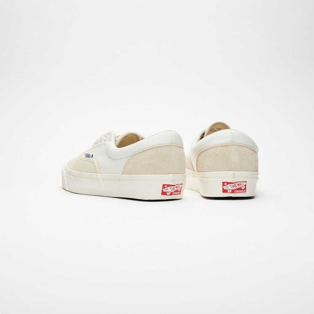 Giày Sneaker [REAL] Vans-Vault-OG-Era-LX-Beige/White