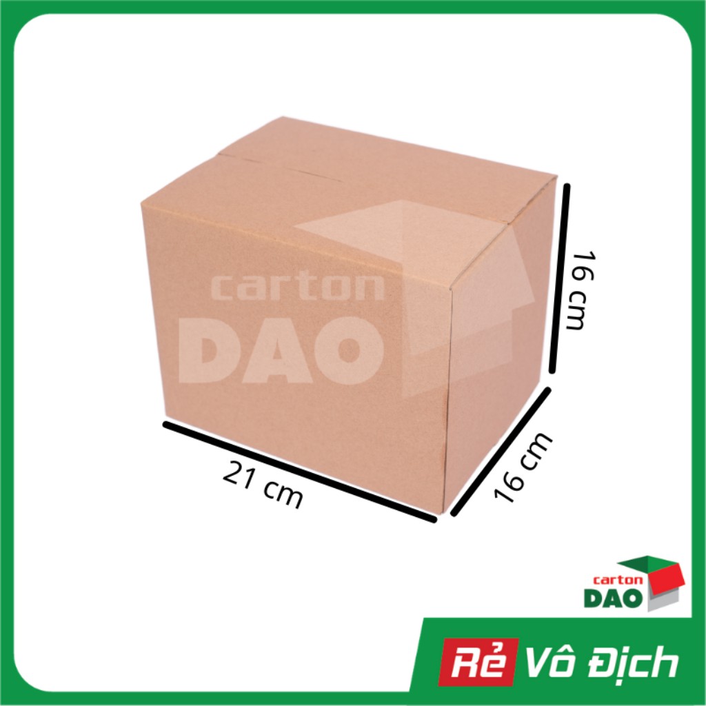[QUAC50KS 🔥 Giảm ngay 50K] Hộp carton 21x16x16 cm đóng gói hàng vận chuyển COD