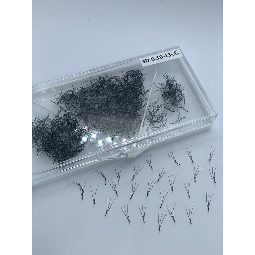 Mi fan 3D MDC LASHES độ cong C - CC - D, độ dày 0.07 1 hộp 1000 fan NM007