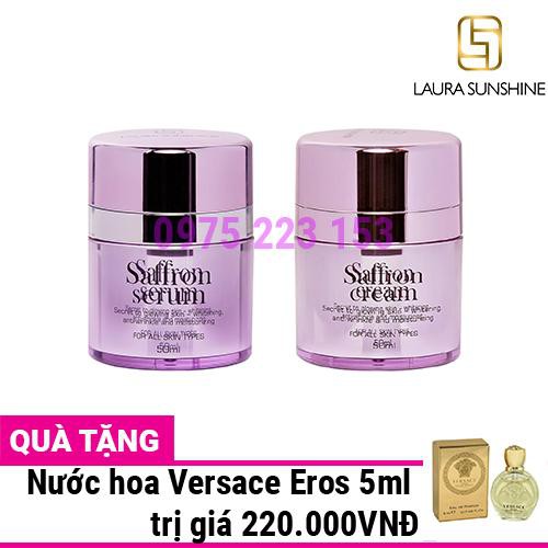 Bộ Serum và Kem dưỡng da nhuỵ hoa nghệ tây Laura Sunshine Saffron
