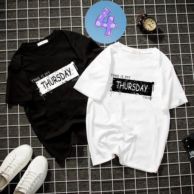 Album 12 - áo thun unisex 7 ngày trong tuần phong cách cá tính vải dày mịn