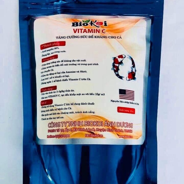 Vitamin C dành cho cá koi và cá cảnh 500g