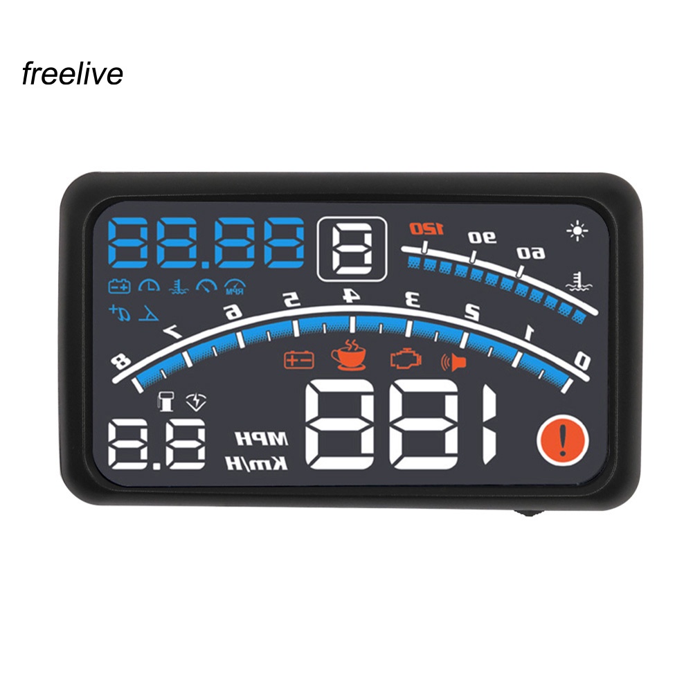 FRE| 5.5inch Universal OBD2 Car GPS HUD Head Up Display Overspeed Warning System