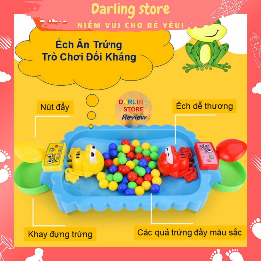 Trò chơi Ếch Ăn Hạt Đậu đối kháng giữa cha mẹ với các con Darling Store