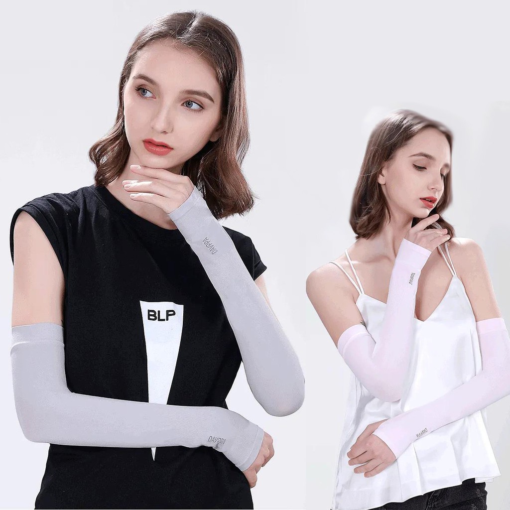 Găng Tay Chống Nắng Hàn Quốc Xỏ Ngón Let's Slim Dày Dặn Ngăn Tia UV - Đủ màu (đôi) - Gang tay phượt thủ
