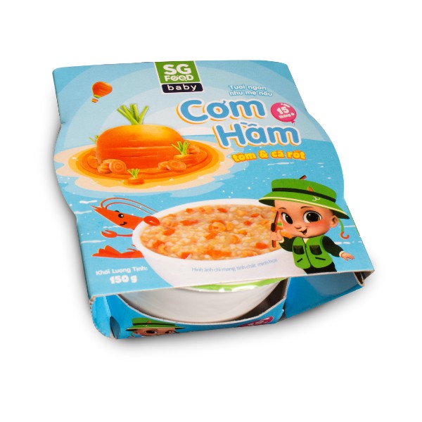 Combo 3 Cơm Hầm Sài Gòn Food 150g (Bò - Cá Lóc - Tôm)