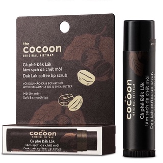 Combo tẩy tế bào da chết môi cocoon 5g + son dưỡng dầu dừa bến tre cocoon 5g.